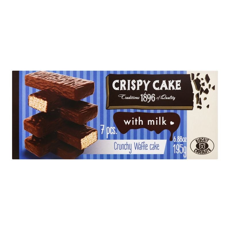 Торт вафельний CRISPY CAKE ХБФ молоко 195г